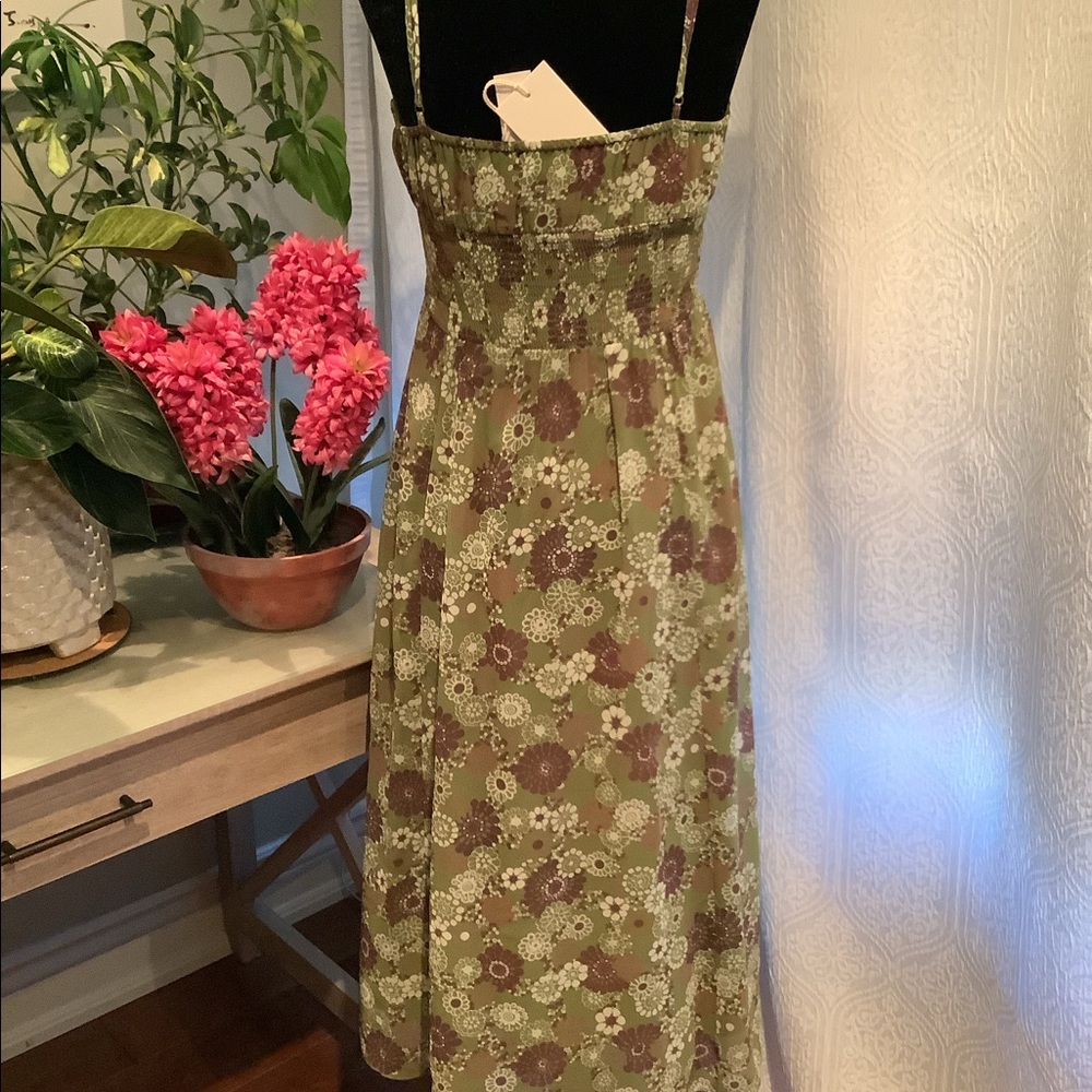 ARITZIA Wilfred Genoa GREEN Midi Dress - Picture 4 of 4